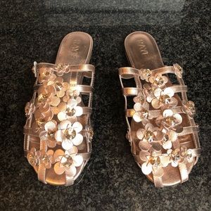 Alyssa slide in rose gold